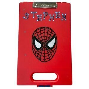 Personalized Boys Kids Dexas Spider-Man Stephen Clipboard with Storage.
